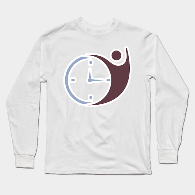 Time Care Logo Template Design Vector. Design Concept, Creative Symbol, Icon. Time travel logo illustration clock vector design. Long Sleeve T-Shirt by AlviStudio